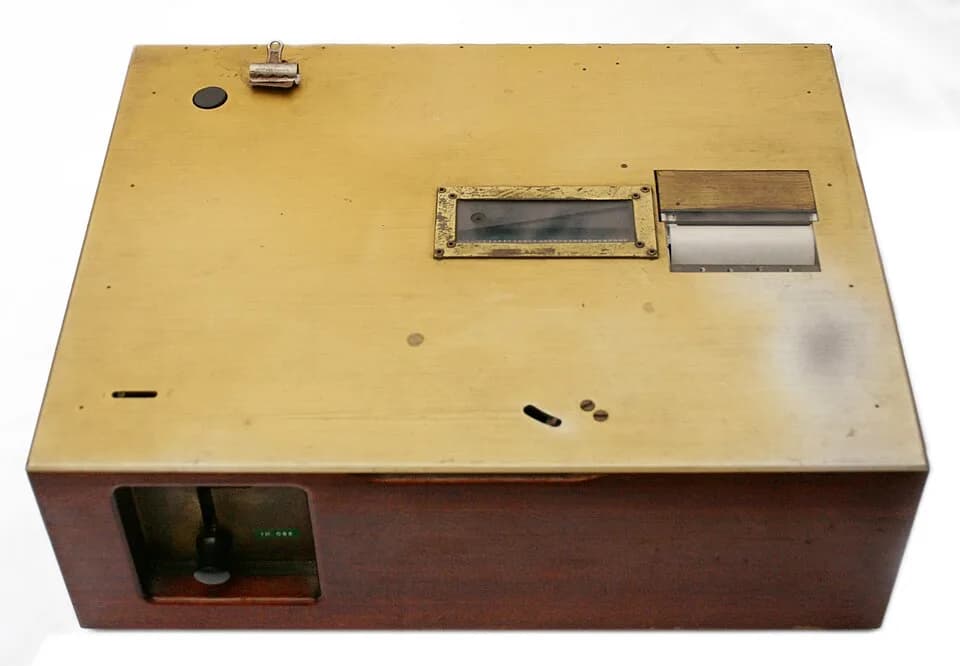 B. F. Skinner - Teaching machine, designed by B. F. Skinner
