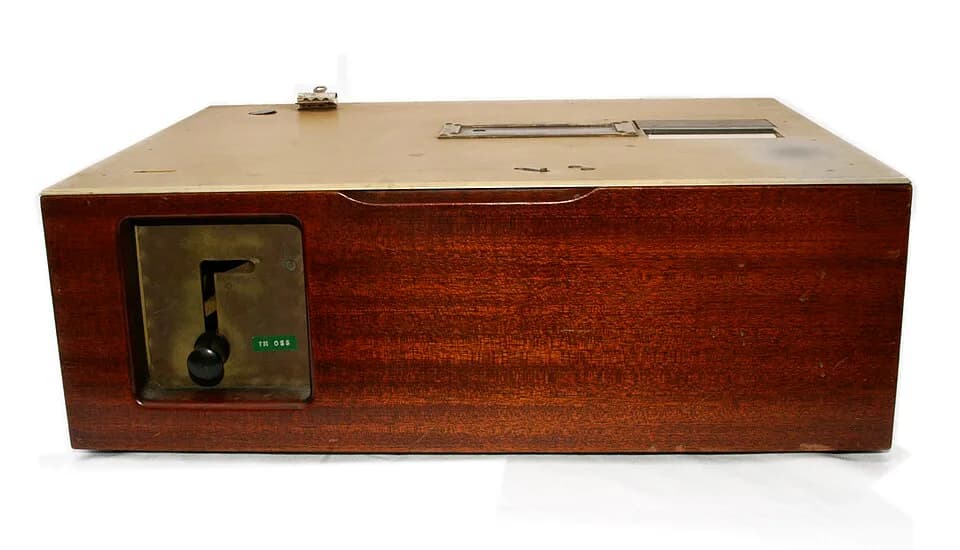 B. F. Skinner - Teaching machine, designed by B. F. Skinner