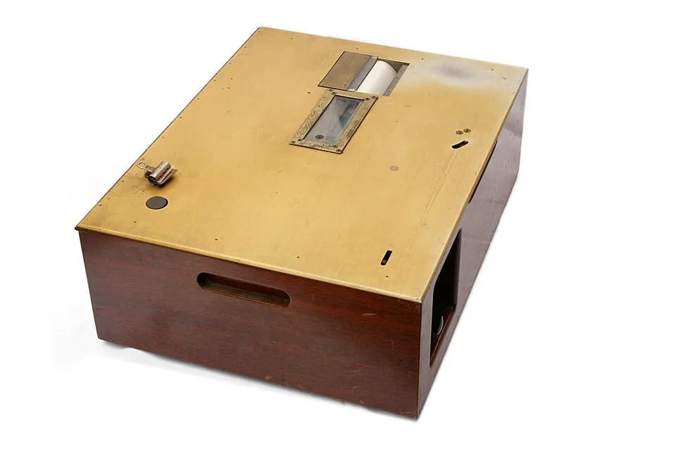 B. F. Skinner - Teaching machine, designed by B. F. Skinner