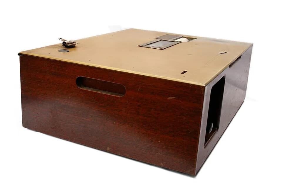 B. F. Skinner - Teaching machine, designed by B. F. Skinner