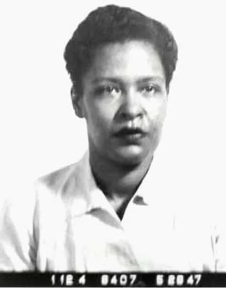 Billie Holiday - Mug shot of Billie Holiday.