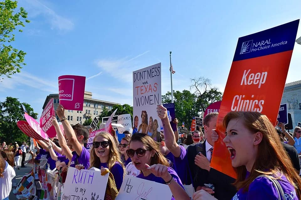 Ruth Bader Ginsburg - Whole Woman's Health v. Hellerstedt Pro-choice demonstration in front of SCOTUS.