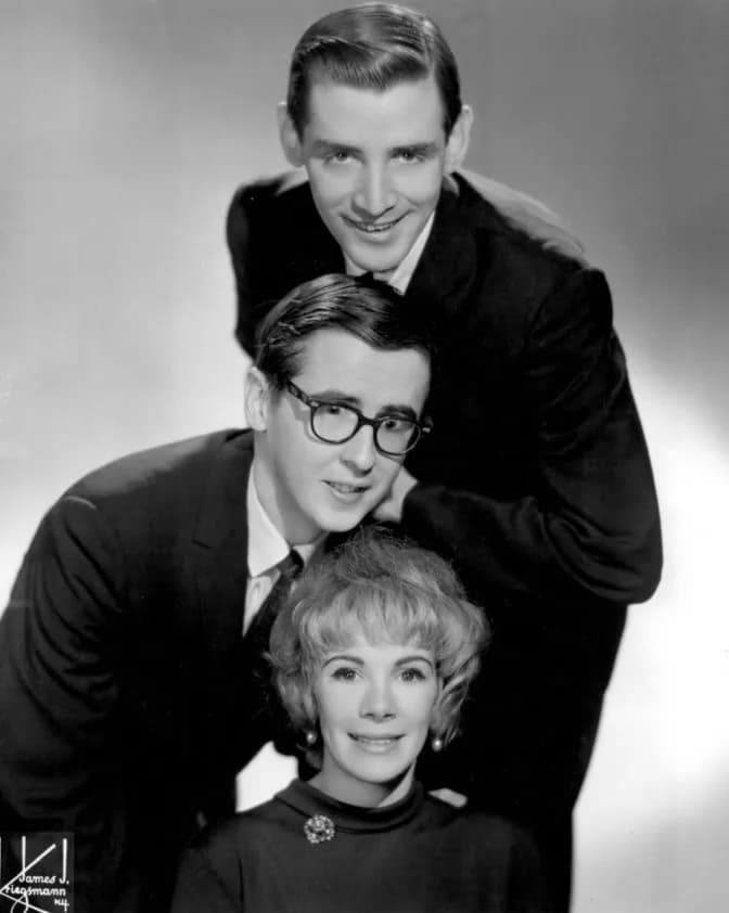 Joan Rivers - Publicity photo of (from top) Jim Connell, Jake Holmes and Joan Rivers when the three worked as a team "Jim, Jake &amp; Joan".