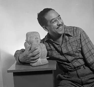 Langston Hughes - Portrait of American writer and activist Langston Hughes