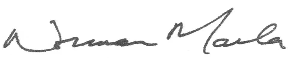 Norman Mailer - The signature of American writer Norman Mailer.