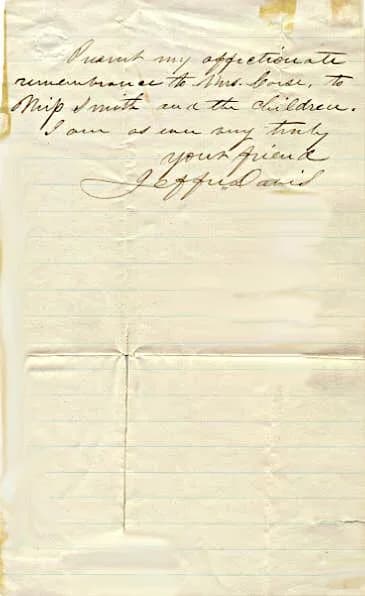 Jefferson Davis - Letters from Jefferson Davis
