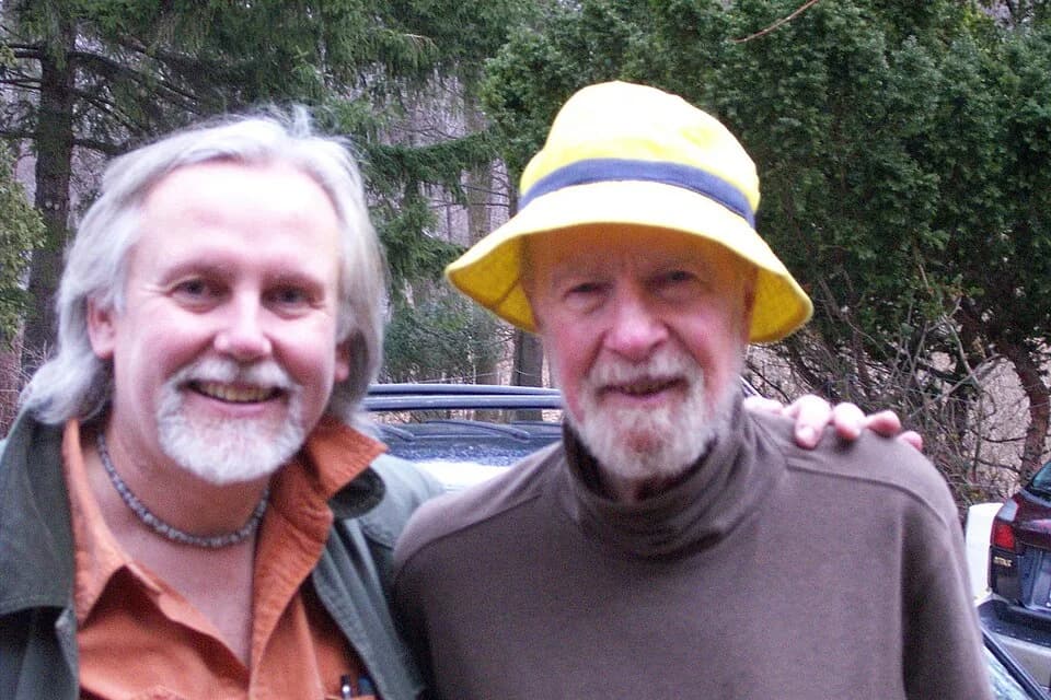 Pete Seeger - Pete Seeger (right), nearly 89, with his longtime friend the writer/musician Ed Renehan on March 7, 2008.