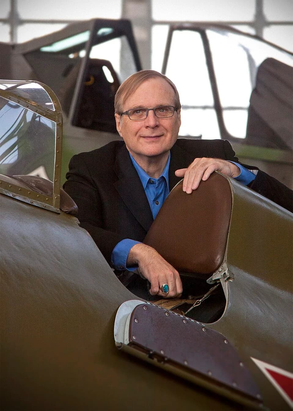 Paul Allen - Paul G. Allen at Flying Heritage Collection, located at Paine Field, Everett, Washington, United States.