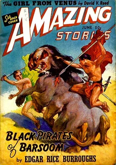 Edgar Rice Burroughs - Cover of Amazing Stories, June 1941