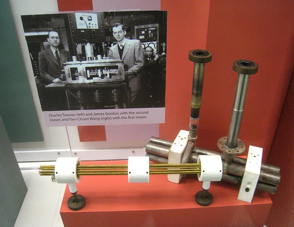 Charles Hard Townes - Maser components, 1954; gift of Charles Townes. Exhibit in National Museum of American History, Washington, DC, USA.