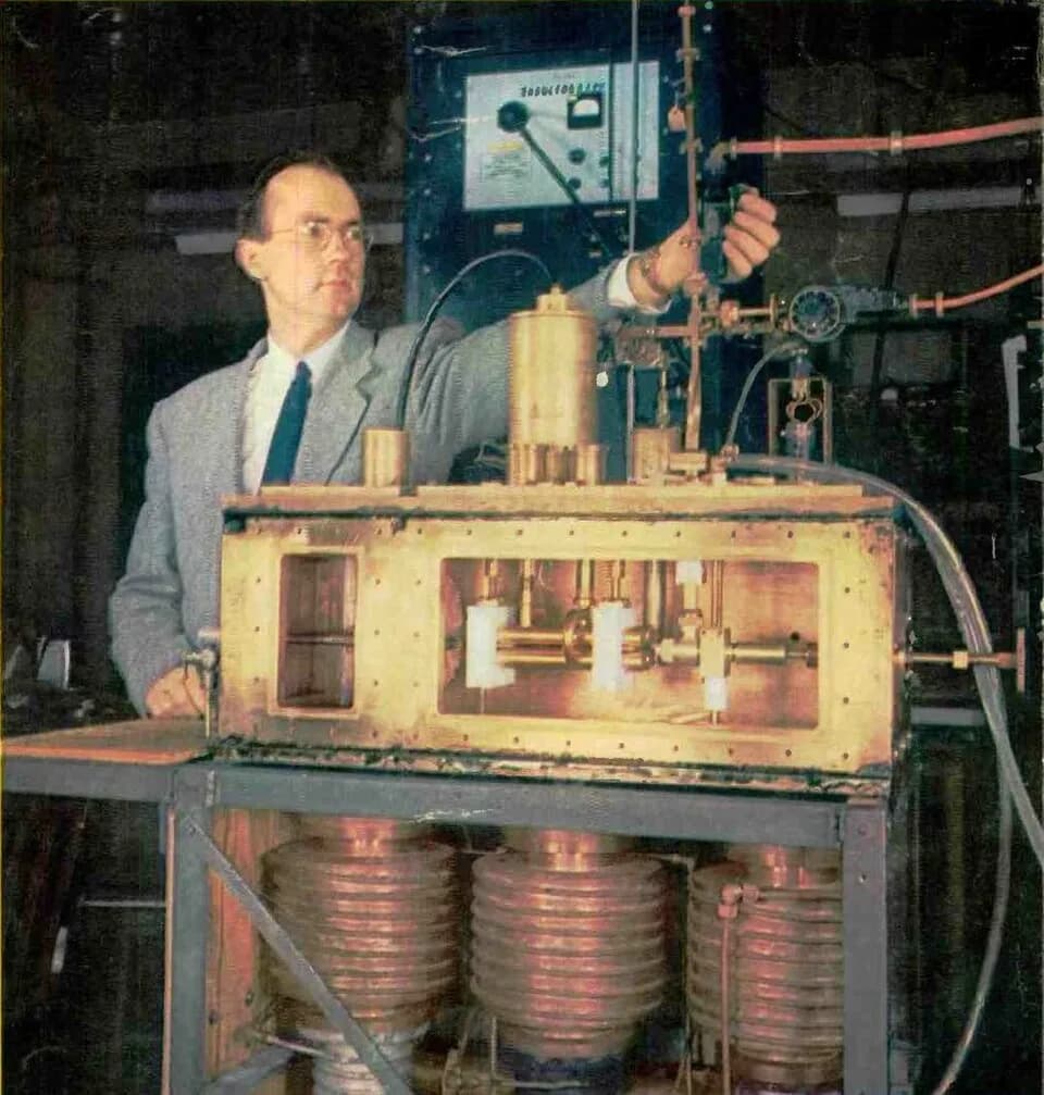 Charles Hard Townes - The first maser (Microwave Amplification by Stimulated Emission of Radiation), invented by Charles H. Townes, James P. Gordon, and H. J. Zeiger at Columbia University in 1953. T