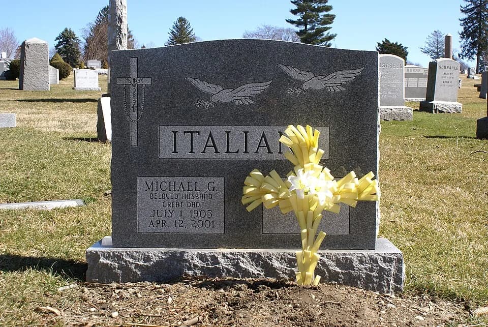 Anne Bancroft - The grave of Anne Bancroft's father, Kensico Cemetery, Valhalla, New York.