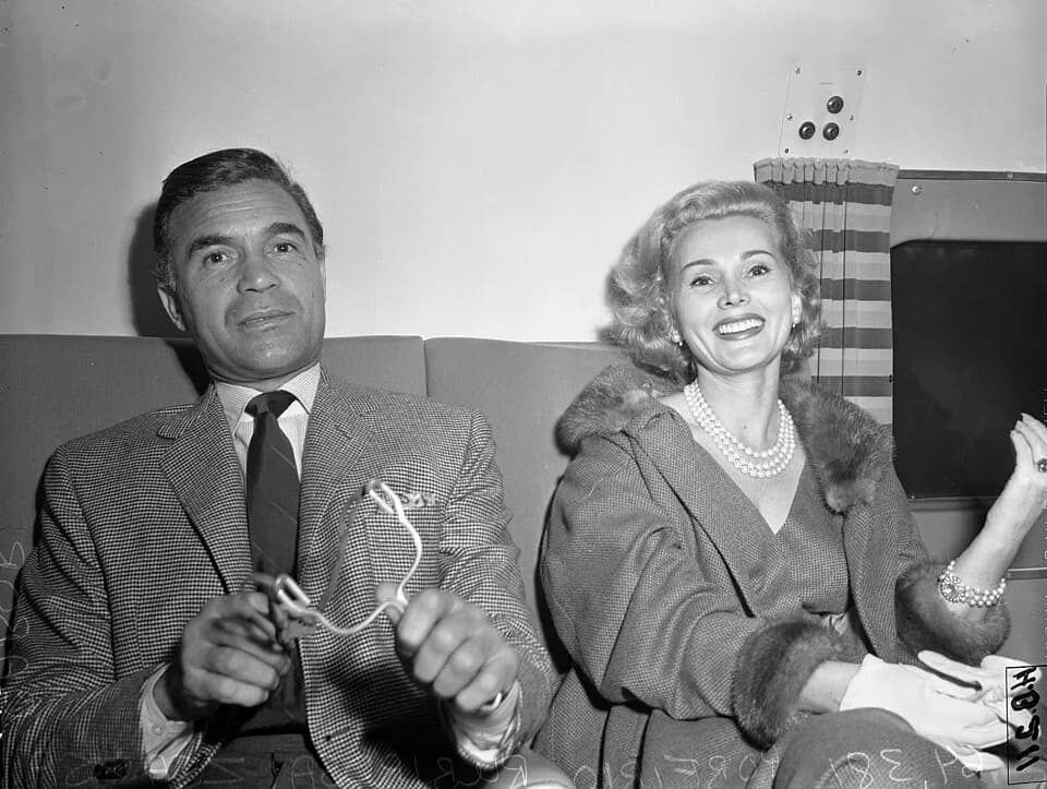 Zsa Zsa Gabor - Actress Zsa Zsa Gabor with playboy Porfirio Rubirosa Ariza, circa 1954