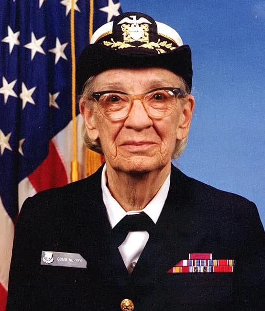 Grace Hopper - Commodore Grace M. Hopper, USNR Official portrait photograph.