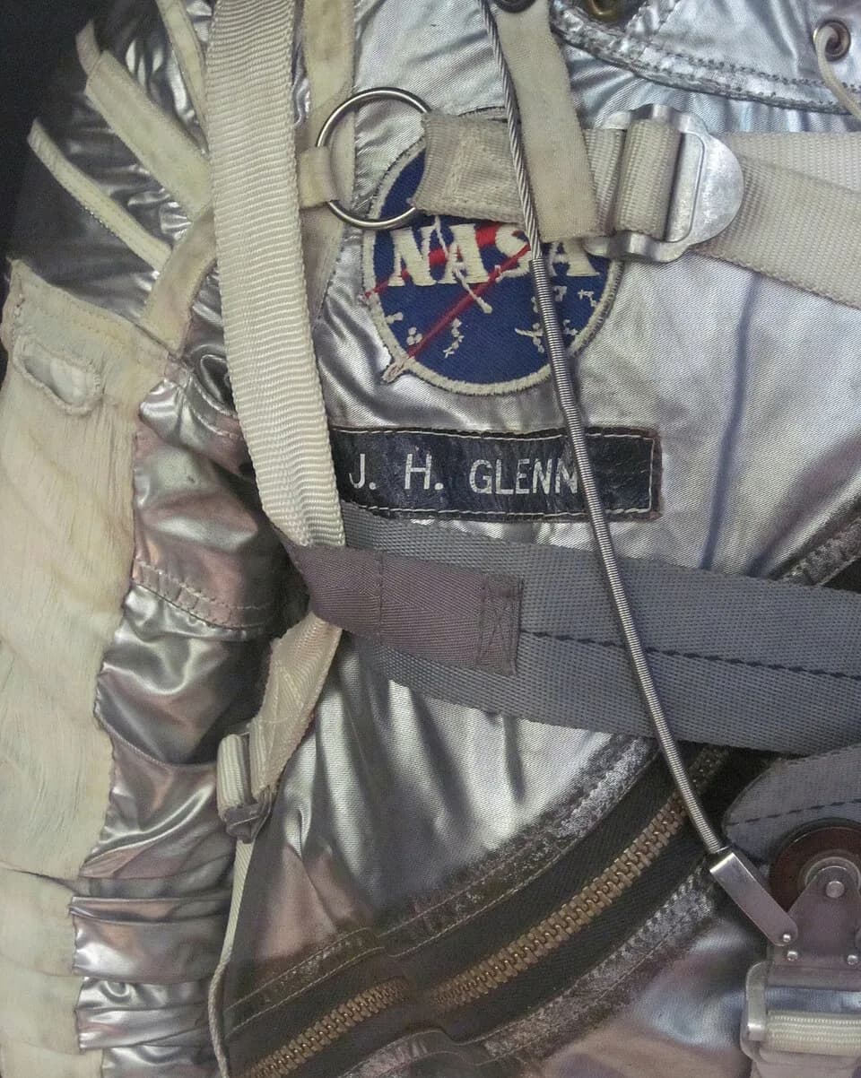 John Glenn - Mercury pressure suit worn by John Glenn in orbit in 1962