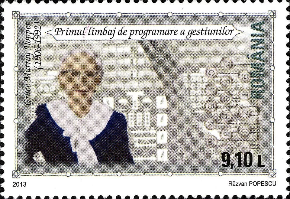 Grace Hopper - Stamps of Romania, 2013