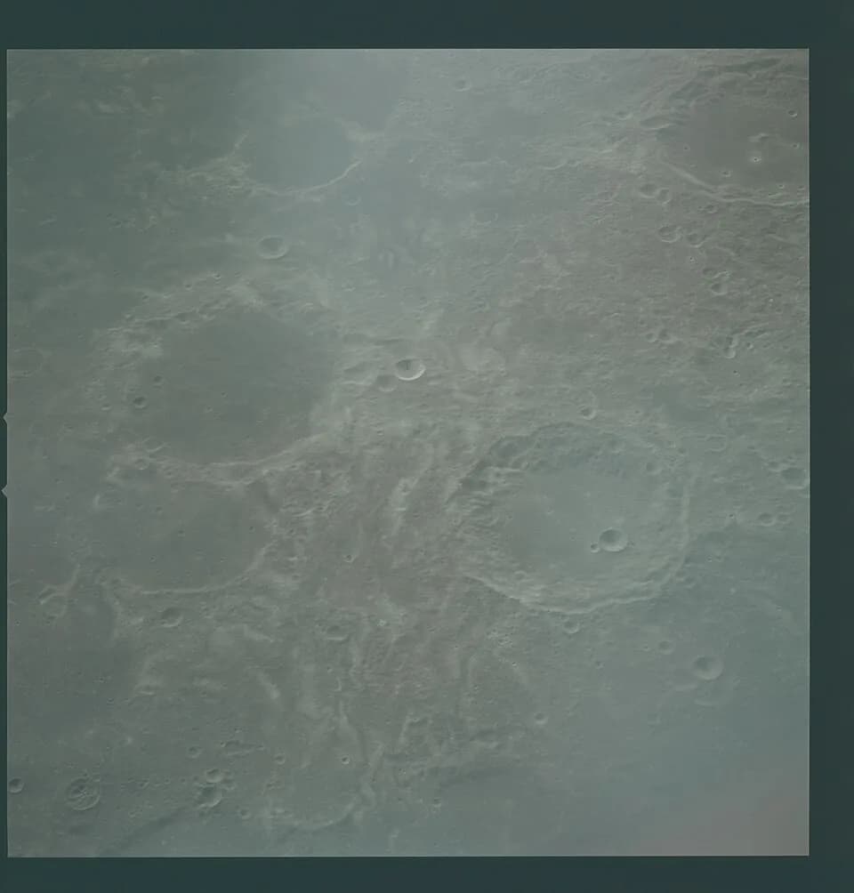 Robert H. Goddard - Apollo 16 Hasselblad image from film magazine 122/QQ - Rendezvous, Lunar orbit
