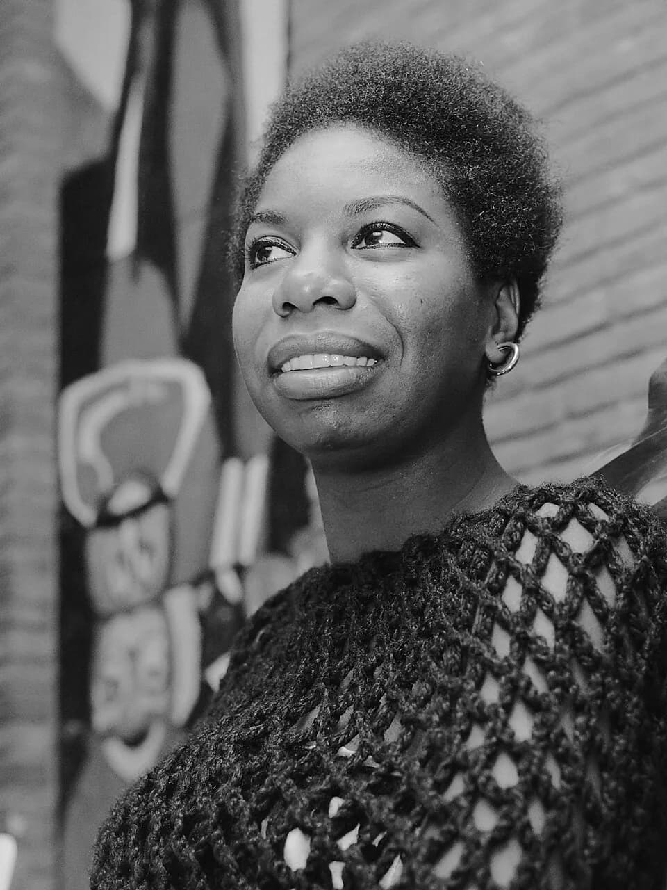 Nina Simone - Portret van de Amerikaanse zangeres Nina Simone die met kerst op televisie zal verschijnen
14 december 1965
