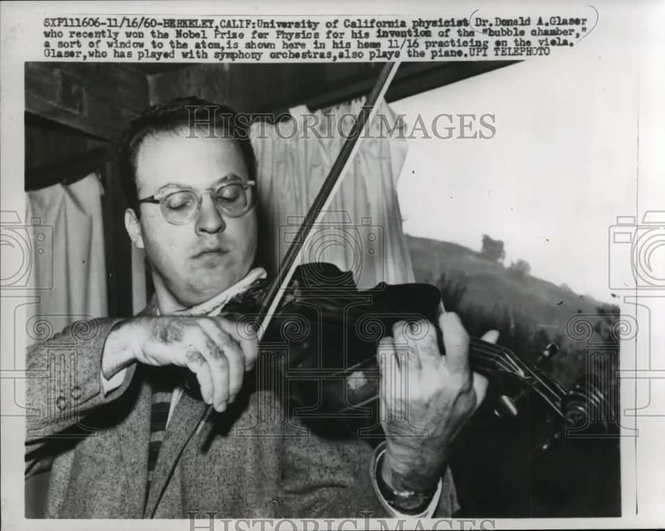 Donald Arthur Glaser - 1960 Press Photo Donald Glaser, University of California physicist - mjb29954