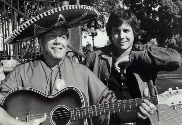 Lucille Ball - Publicity photo of Desi Arnaz Sr. and Desi Arnaz Jr. in the television special "California, My Way", 1974.