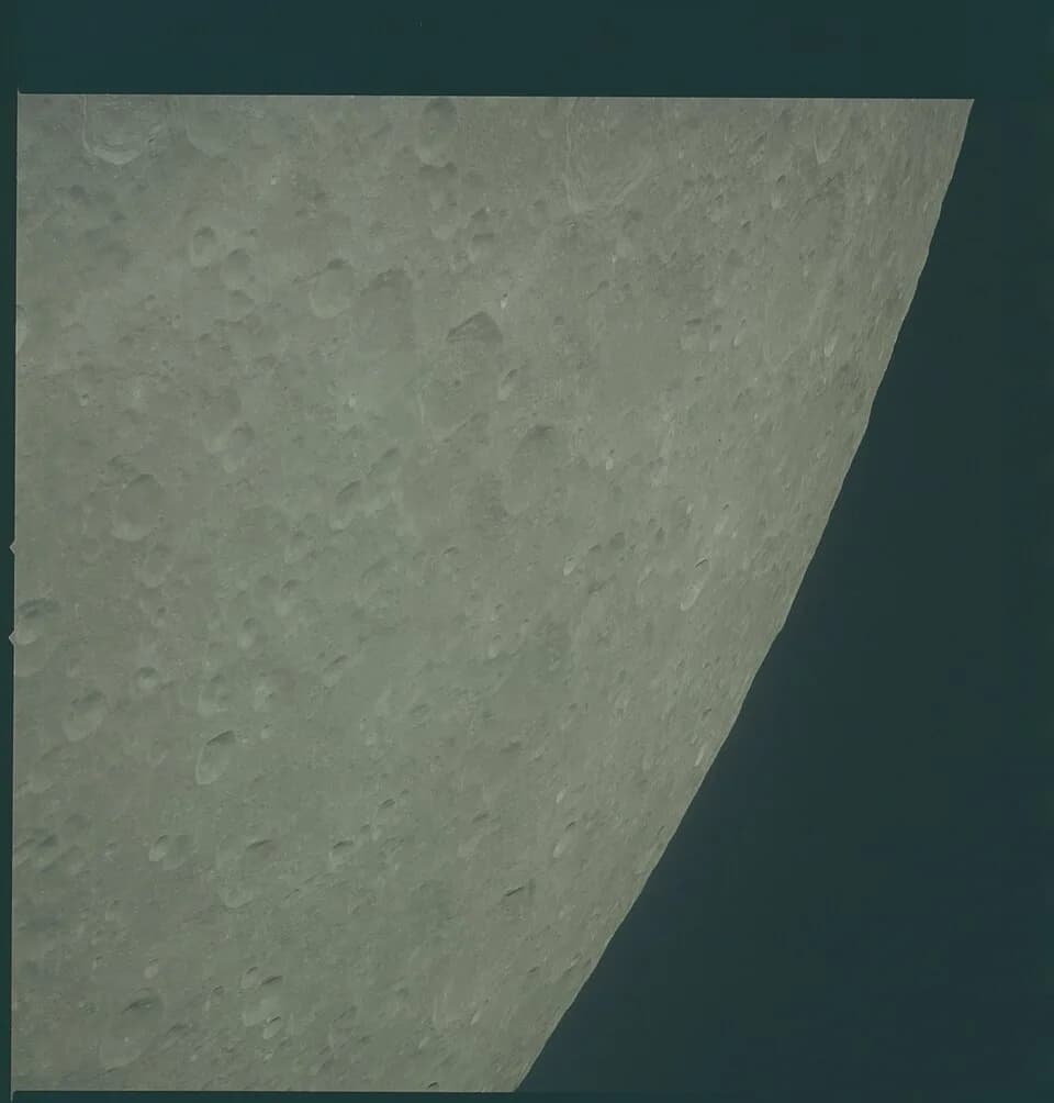 Percy Williams Bridgman - Apollo 13 Hasselblad image from film magazine 60/L - LM Extraction, Trans-Lunar Coast