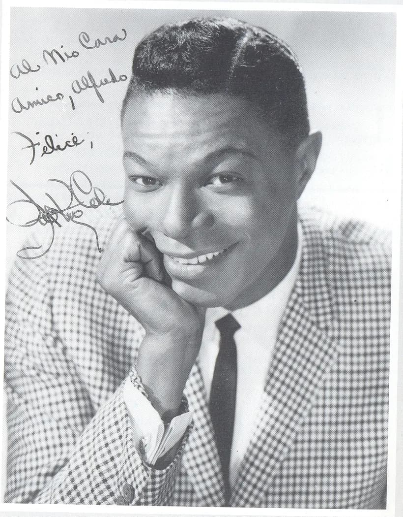Nat King Cole - Nat King Cole (foto autografata con dedica ad Alfredo Rossi).jpg