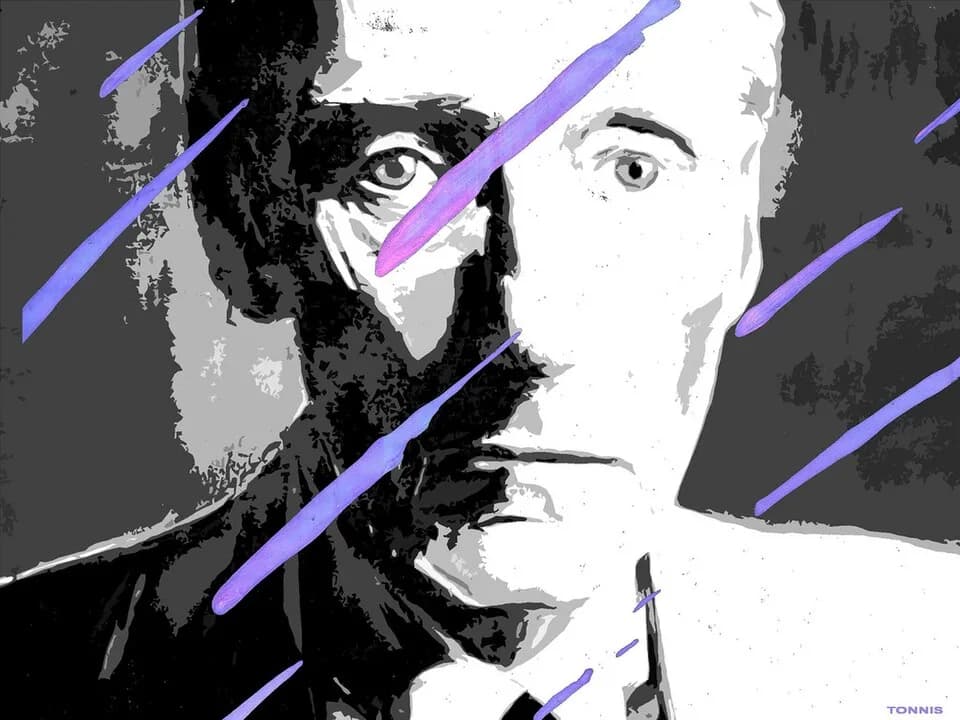 William S. Burroughs - Christiaan Tonnis ~ William S. Burroughs / Video / Laserprint / 2006