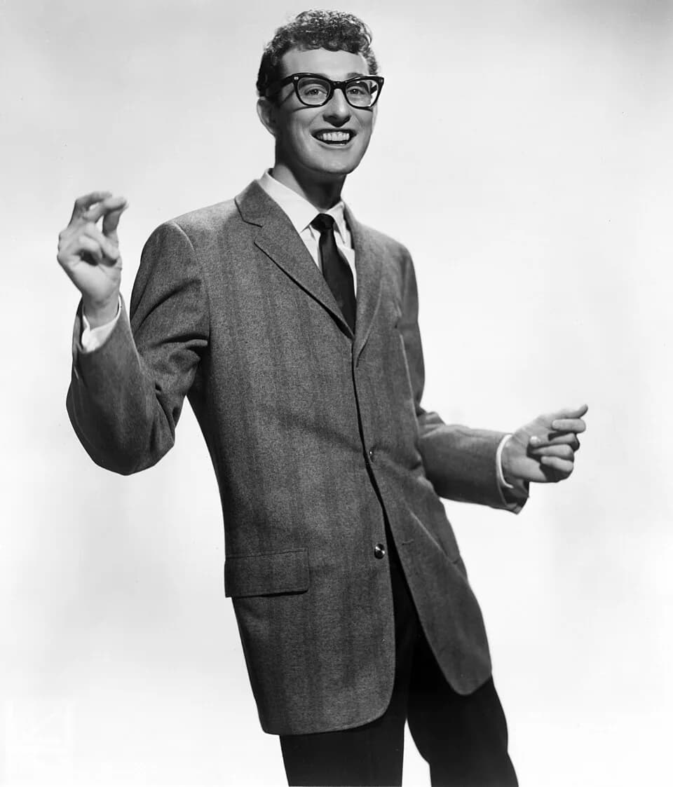 Buddy Holly - Buddy Holly in a publicity picture for Brunswick Records, around 1957