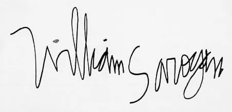 William Saroyan - William Saroyan's signature