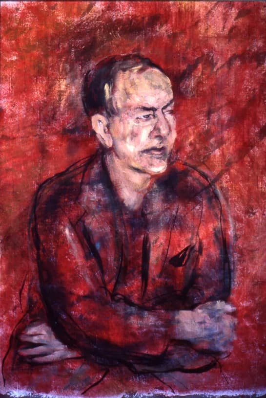 Herbert Simon - Collection of Carnegie Mellon University: Herbert A. Simon - commissioned portrait, "Herbert[1] asked me to do this portrait because he felt the first one Image:Herbert simon tan d.jpg