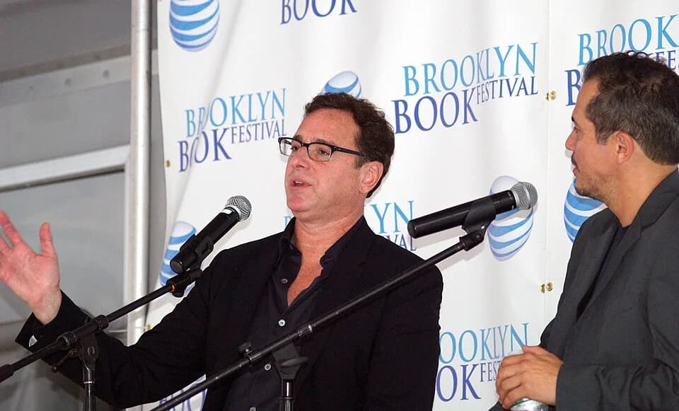Bob Saget - Actor/comedians-turned-novelists Bob Saget and John Leguizamo, speaking on the "Comedians as Authors" panel at the the 2014 Brooklyn Book Festival.

This photo was created by Luigi Novi. I