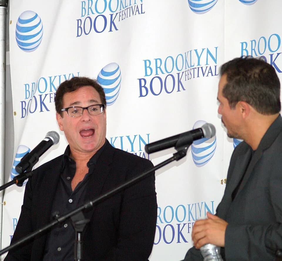 Bob Saget - Actor/comedians-turned-novelists Bob Saget and John Leguizamo, speaking on the "Comedians as Authors" panel at the the 2014 Brooklyn Book Festival.

This photo was created by Luigi Novi. I