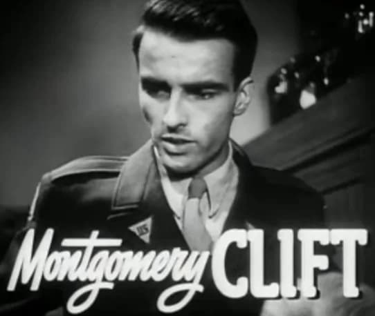 Montgomery Clift - Cropped screenshot of Montgomery Clift from The Search.