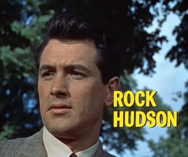 Rock Hudson - Cropped screenshot of Rock Hudson from the trailer for the film Giant.