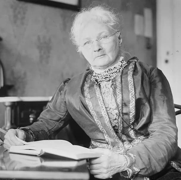 Mary Harris Jones - Mother Jones, [at desk facing left].