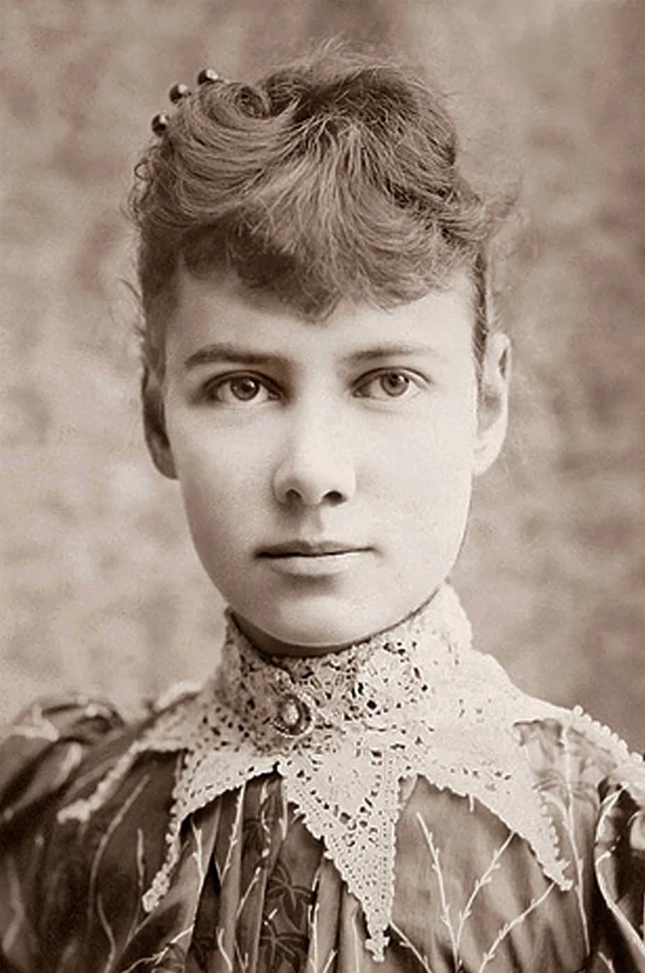Nellie Bly - Nellie Bly (Pseudonym of Elizabeth Cochrane Seaman), (1867-1922); head and shoulders