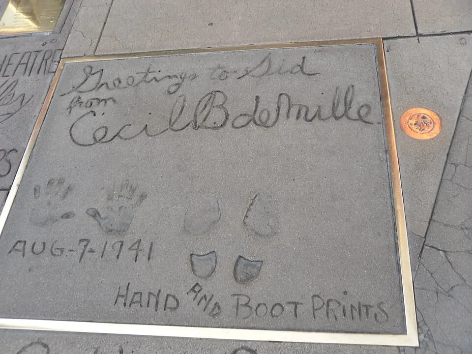 Cecil B. DeMille - Cecil B. DeMille's signature at Grauman's Chinese Theatre