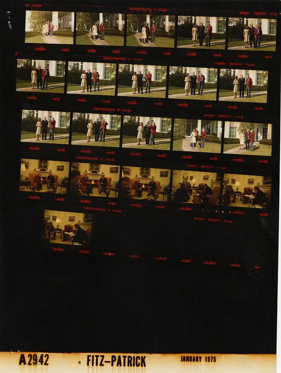 Ansel Adams - The photo contact sheet, identified as A2942 by the White House Photographic Office (WHPO), is housed at the Gerald R. Ford Presidential Library, a branch of the National Archives and Re