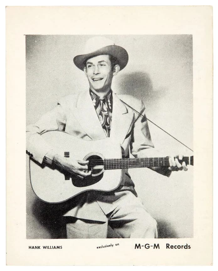 Hank Williams - Hank Williams promotional picture for MGM Records, 1952.