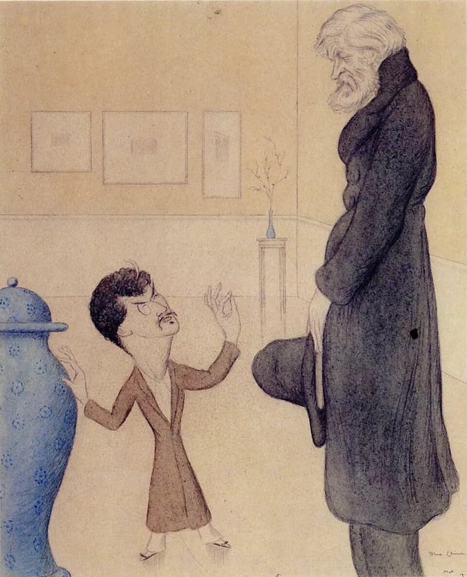 James McNeill Whistler - Blue China by Max Beerbohm