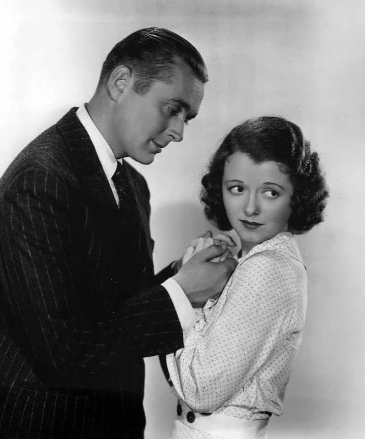 Janet Gaynor - Photo of James Dunn and Janet Gaynor.  The film's eventual title was Change of Heart (1934).