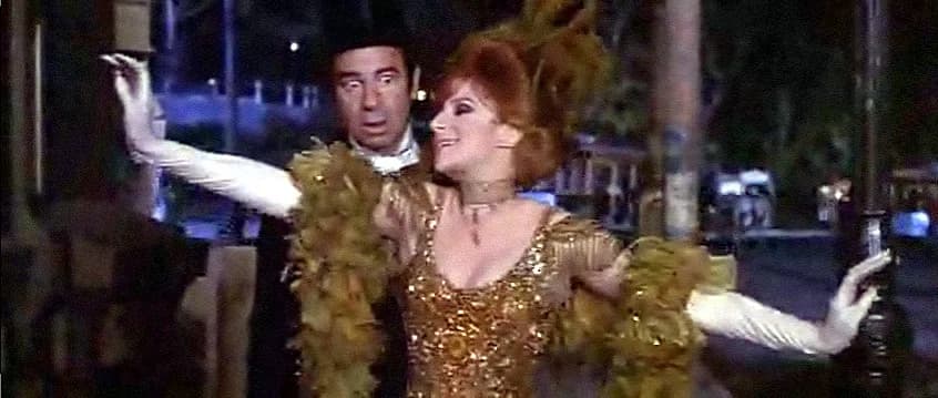 Walter Matthau - Screenshot of Walter Matthau and Barbra Streisand from the trailer for the film w:en:Hello, Dolly! (film)