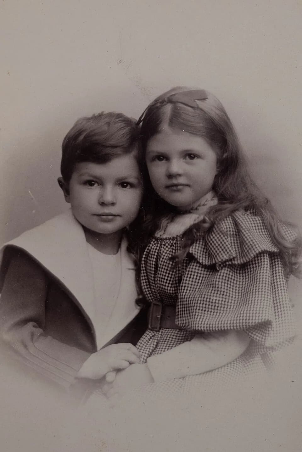 Rudolf Carnap - Childhood portrait of Rudolf and Agnes Carnap, 1896