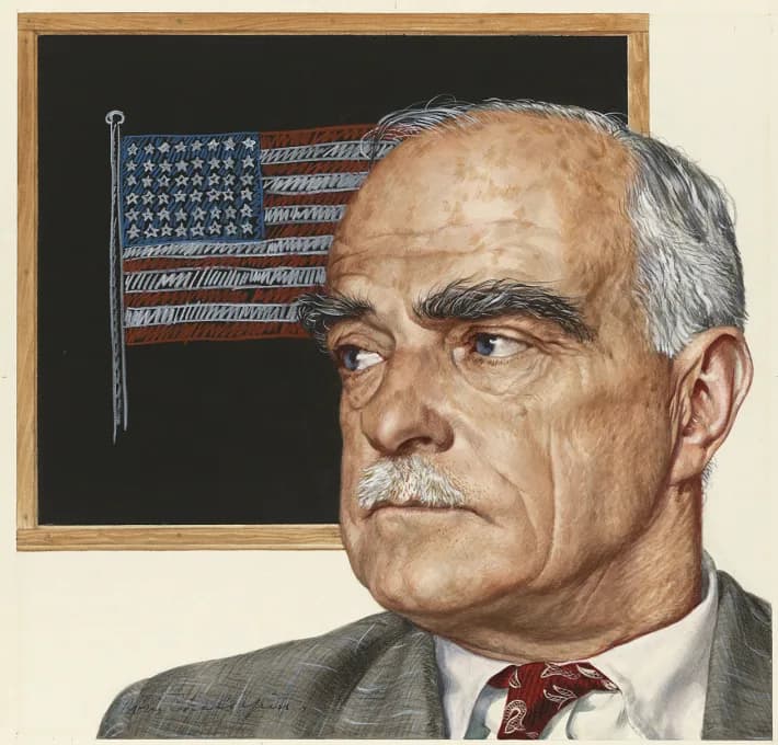 Thornton Wilder - Illustration of Thornton Wilder used for the cover of Time magazine, Volume 61 Issue 2.