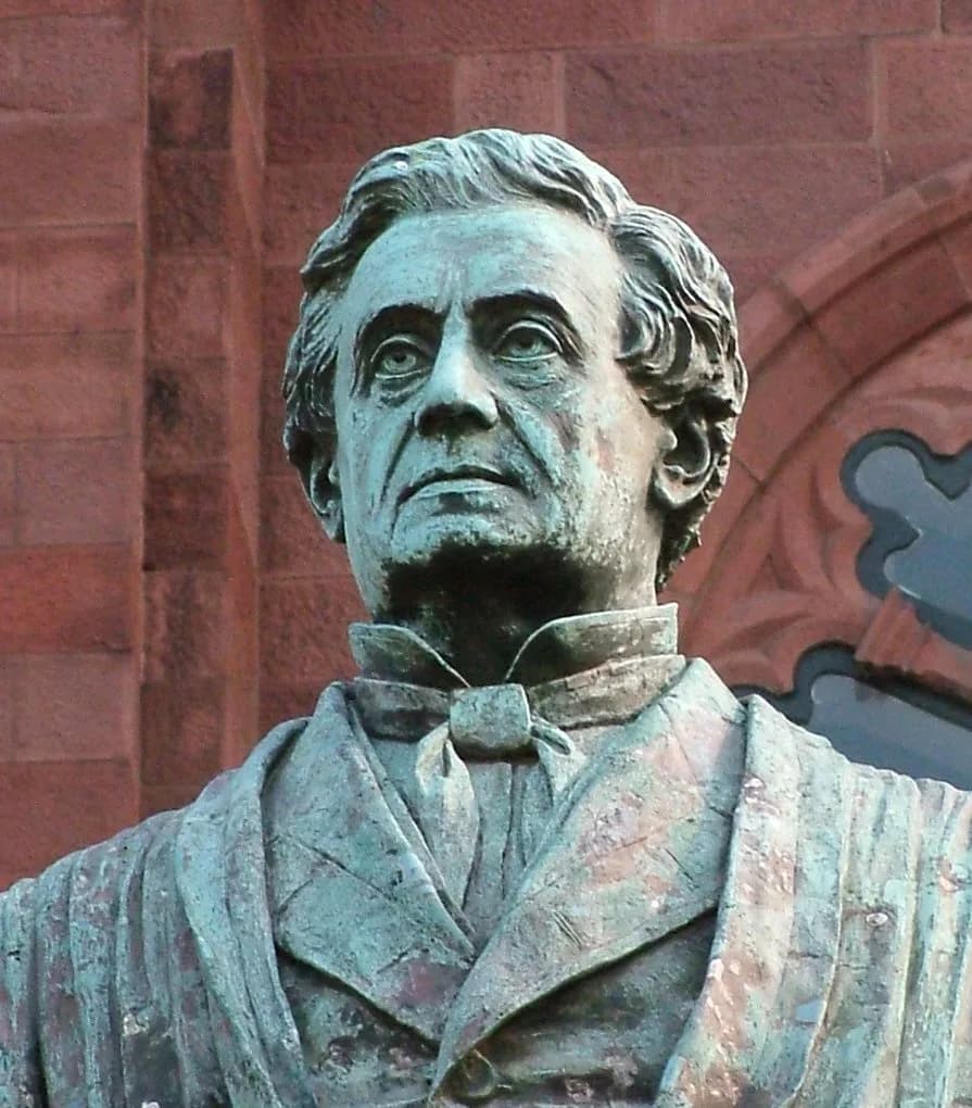 Joseph Henry - A closeup of the statue of Joseph Henry in front of the Smithsonian Castle in Washington, D.C.