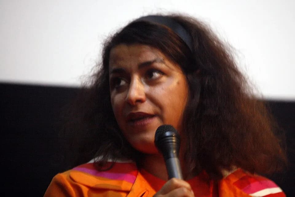 Marjane Satrapi - Marjane Satrapi} during a premiere of her film Persepolis