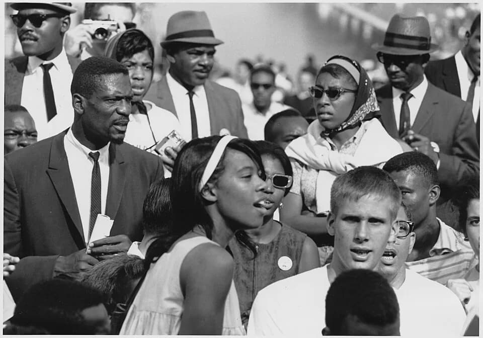 Bill Russell - Civil Rights March on Washington, D.C. (Former National Basketball Association player, Bill Russell.) - NARA - 542073.jpg