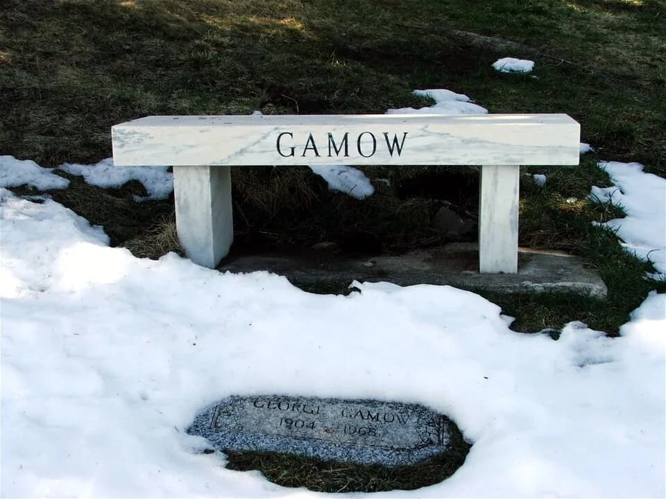 George Gamow - Grave of George Gamow in Green Mountain Cemetery, Boulder, Colorado, USA. Personal photograph.  No rights claimed.