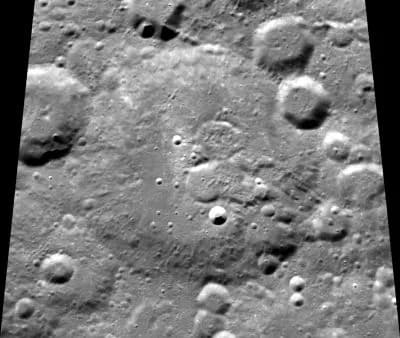 George Gamow - Clementine image of Gamow crater, on the moon.