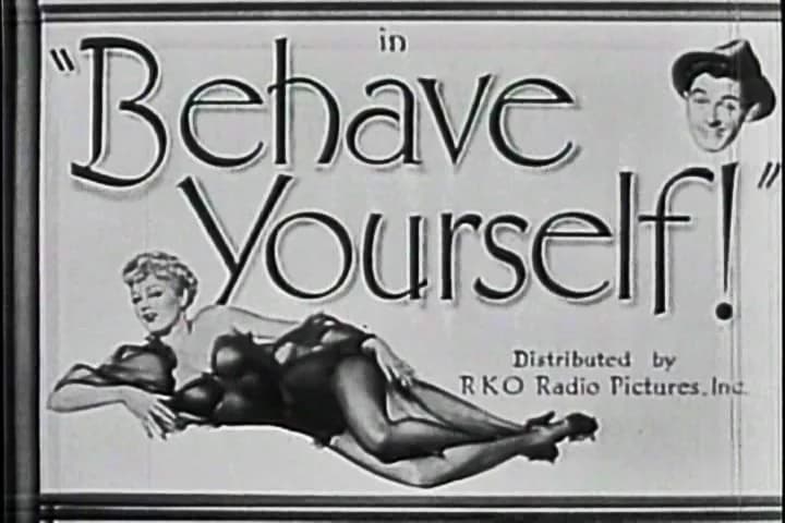 Shelley Winters - Behave Yourself! Title card, 1951 film.